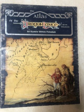 Advanced Dungeons & Dragons,  Dnd: The Atlas Of The Dragonlance World (tsr)