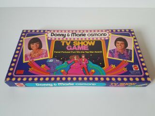 Donny & Marie Osmond Tv Show Board Game - Mattel - Complete 1976