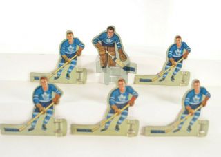 Vintage 1950s Munro Table Hockey Toronto Maple Leafs Players Tin Litho Blue