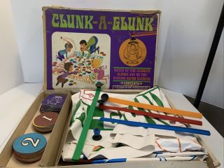 Whitman Clunk A Glunk Board Game (1968) Vtg Complete (box Damage) Rare
