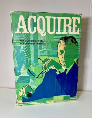 Acquire Board Game (1968) High Adventure In The World Of High Finance Complete