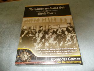 Compass Games The Lamps Are Going Out: World War I (1st Ed) Complete With Bonus