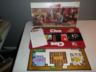 Vintage Clue Classic Detective Game Parker Brothers 1972 Complete