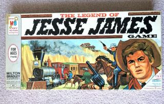 Vintage Rare 1966 The Legend Ofjesse James Board Game - Milton Bradley - Complete