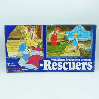 Walt Disney ' s - The Rescuers Board Game - Parker Brothers Vintage 1977 COMPLETE 2