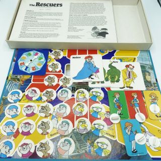 Walt Disney ' s - The Rescuers Board Game - Parker Brothers Vintage 1977 COMPLETE 3