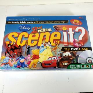 Disney Scene It? 2nd Edition Dvd Family Fun Trivia Board Game Complete
