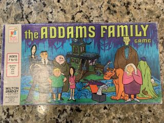 Vintage The Addams Family 1973 Board Game - Milton Bradley - Hanna Barbera