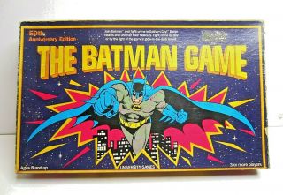 Vintage The Batman Board Game 1989 University Games