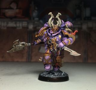 40k Chaos Space Marines Aspiring Champion Painted Emperors Children