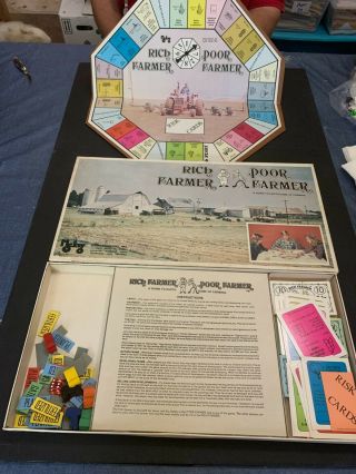 1978 Rich Farmer Poor Farmer Board Game By Mclay