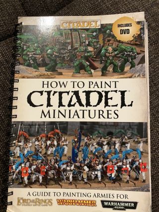 How To Paint Citadel Miniatures Spiral Bound Book Warhammer With Dvd