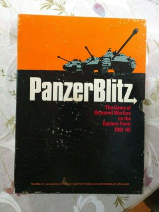Avalon Hill Wwii Panzerblitz Good Punched