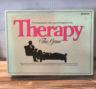 Vintage 1986 Therapy The Game By Pressman " Fun With A Psychological Twist "
