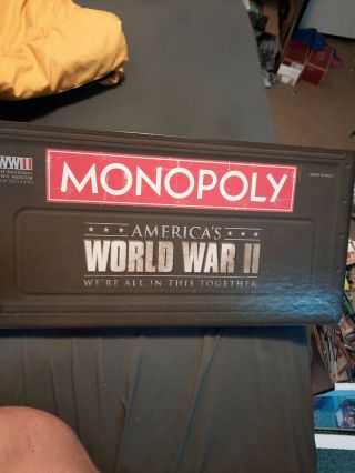 Monopoly World War Ii Ww2 Board Game " We Are All In This Together " Complete