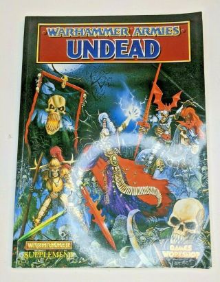 Warhammer Armies Undead Supplement Book Games Workshop 0134 1994 Oop