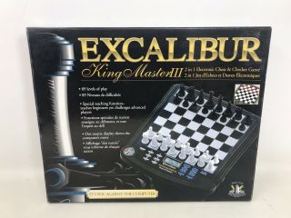 Read Excalibur King Master Iii Electronic Computer Chess No Checkers Chess Only