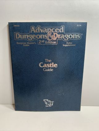 Tsr The Castle Guide Dmgr2 2114 Advanced Dungeons & Dragons Book
