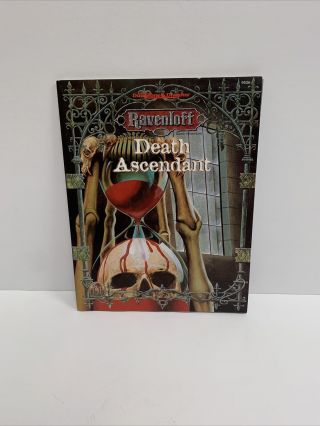 Tsr Ravenloft Death Ascendant 9526 Advanced Dungeons & Dragons Gaming With Map