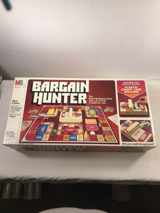 Vintage 1981 Bargain Hunter Milton Bradley Board Game