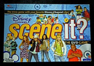 Disney Channel Scene It? Dvd Board Game Mattel (2008) 100 Complete