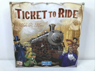 Ticket To Ride Board Game Family Game Night Complete 2 - 5 Players Age 8,  Euc