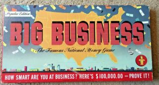 1959 Big Business Famous National Money Game Transogram