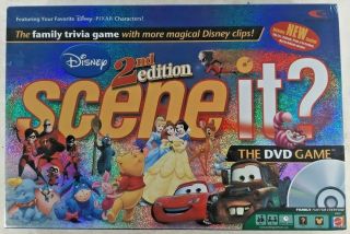 Disney Scene It 2nd Edition Dvd Board Game 2007 Family Game Complete Ages 8,