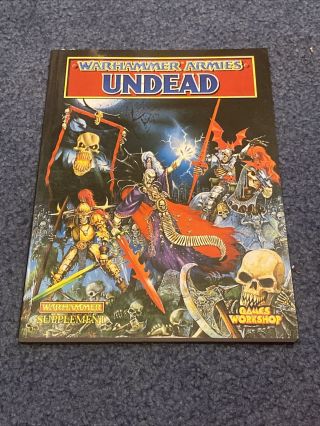 Warhammer Armies Undead Supplement Book Games Workshop 0134 1994 Oop Nm