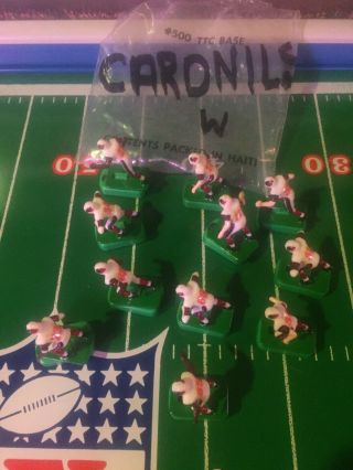 Vintage Tudor Electric Football Players 11 St.  Louis Cardinals W/bases