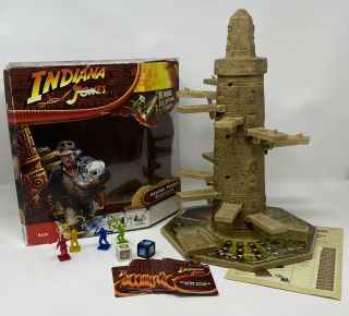 Indiana Jones Akator Temple Race Game Milton Bradley Hasbro 2008 Complete