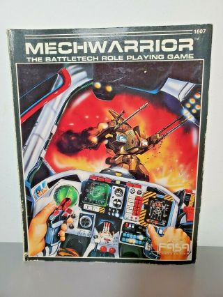Battletech Mechwarrior The Battletech Role Playing Game 1607 Fasa Corp 1986