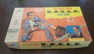 Vintage 1965 The Man From Uncle (u.  N.  C.  L.  E. ) Card Game Milton Bradley Complete