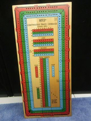 Hoyle Cribbage Triple Board Game W/ Pegs