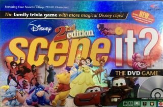 Disney Scene It 2nd Edition Dvd Board Game 2007 Family Game 100 Complete