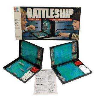 Battleship Classic Board Vintage 1990 Milton Bradley Game 100 Complete