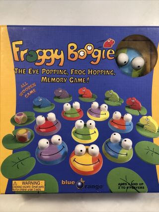Froggy Boogie Wooden Memory Game 2006 (blue Orange)