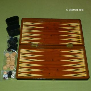 Yenigün Tavla Backgammon In Dekorativer Schatulle Kassette Komplett 1a Top