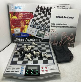 Ryo Chess Academy Talking Computer Electronic Chess Set Game Magnetic Teach Euc