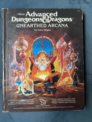 Unearthed Arcana 2017 Players Handbook Tsr Dungeons Dragons D&d Guide Dnd