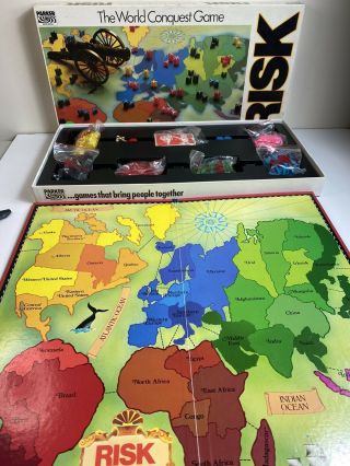 Risk The World Conquest Game Parker Brothers Vintage 1985 Boardgame 2