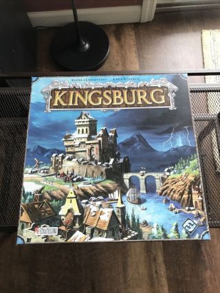Kingsburg Board Game Fantasy Flight Games Open Box Contents Look