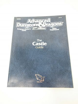 Advanced Dungeons And Dragons: 2nd Edition The Castle Guide Tsr 2114 Dmgr2