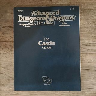 Advanced Dungeons And Dragons: 2nd Edition The Castle Guide TSR 2114 DMGR2 OOP 2