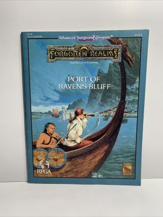 Tsr Lc4 Advanced Dungeons & Dragons Forgotten Realms Port Of Ravens Bluff 9315