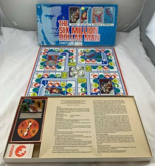 1975 The Six Million Dollar Man Game By Parker Brothers Complete In Great Cond