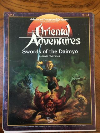 Dungeons And Dragons Oriental Adventures Oa1 Swords Of The Diamyo
