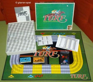Turf - Komplett Top Spiel Um Pferde Wetten Moneten Klee ©1992 Ab 14 Jahren Rar