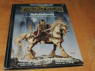 1990 Ad&d Dungeons & Dragons Forgotten Realms Adventures Hardcover 2106