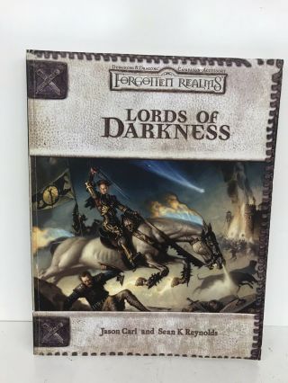 Dungeon And Dragons Forgotten Realms Lords Of Darkness Campaign Accessory Tpb